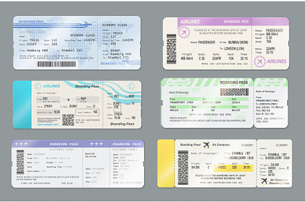 Boarding pass tickets