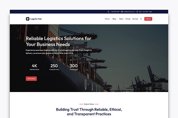Logistic Hub - Logistics Theme preview 3