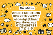 Play Note – Cute Doodle Handwritten, a Handwritten Font by cocodesign (Thumbnail 9 of 10)