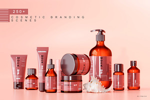 250+ Cosmetic Branding Mockup Bundle