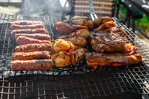 Grilled Meat Barbecue Feast, a Food & Drink Photo by Ales Munt