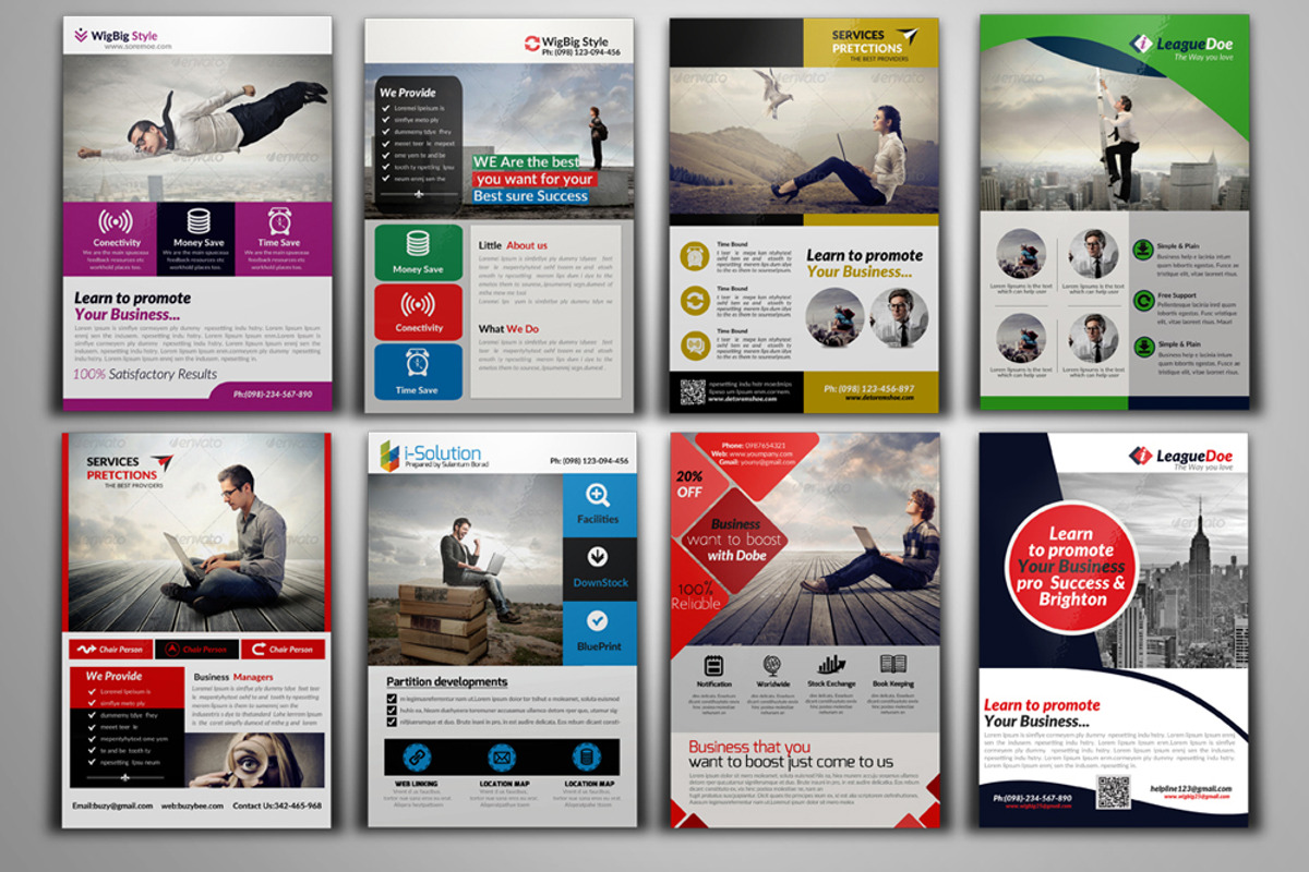 100 Fresh Business Flyers Bundle, a Flyer Template by Psd Templates (Photo 13 of 15)