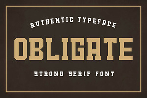 Obligate - String Serif Font