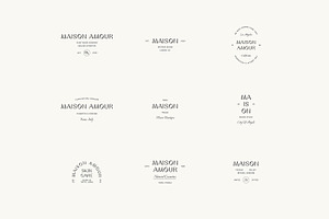 Maison Minimal Logo Kit Ai Eps Psd