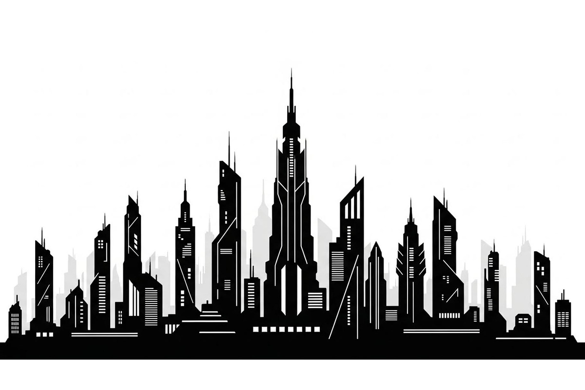 City Skyline Silhouette Bundle, an Illustration by jahid234 (Photo 41 of 41)