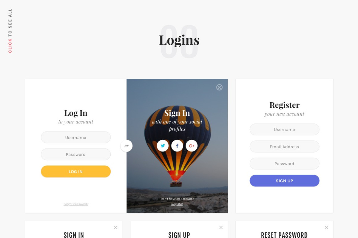 Magic Stone UI Kit, an UI Kit Template by UI Chest (Photo 11 of 18)