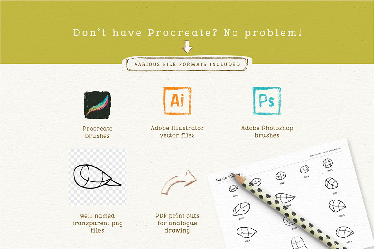 Procreate Bird Drawing Toolkit, a Brush Add-On by Lisa Glanz (Photo 11 of 13)