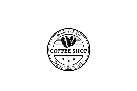 Vintage Coffee Shop Logo Design preview 2