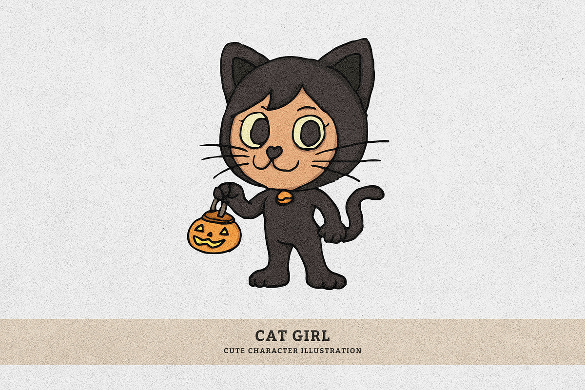Kids Trick-or-Treat Illustration, an Illustration by MEANDSTUDIO (Photo 6 of 11)