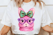 Retro Leopard Happy Easter Bunny Png, an Illustration by designcity5 (Thumbnail 3 of 9)