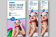 New Year Sale Web Banner Set, an UI Kit Template by CreativeShaper (Thumbnail 3 of 4)