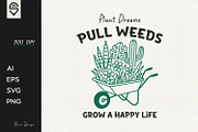 Gardening wheelbarrow quote design, a Graphic by shaondesigns (Thumbnail 1 of 4)