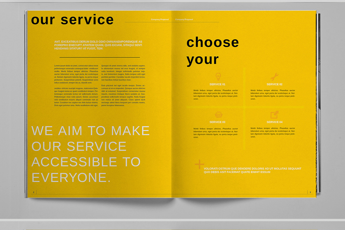 Yellow Company Proposal Brochure, a Brochure Template by Boris Cupac (Photo 3 of 7)
