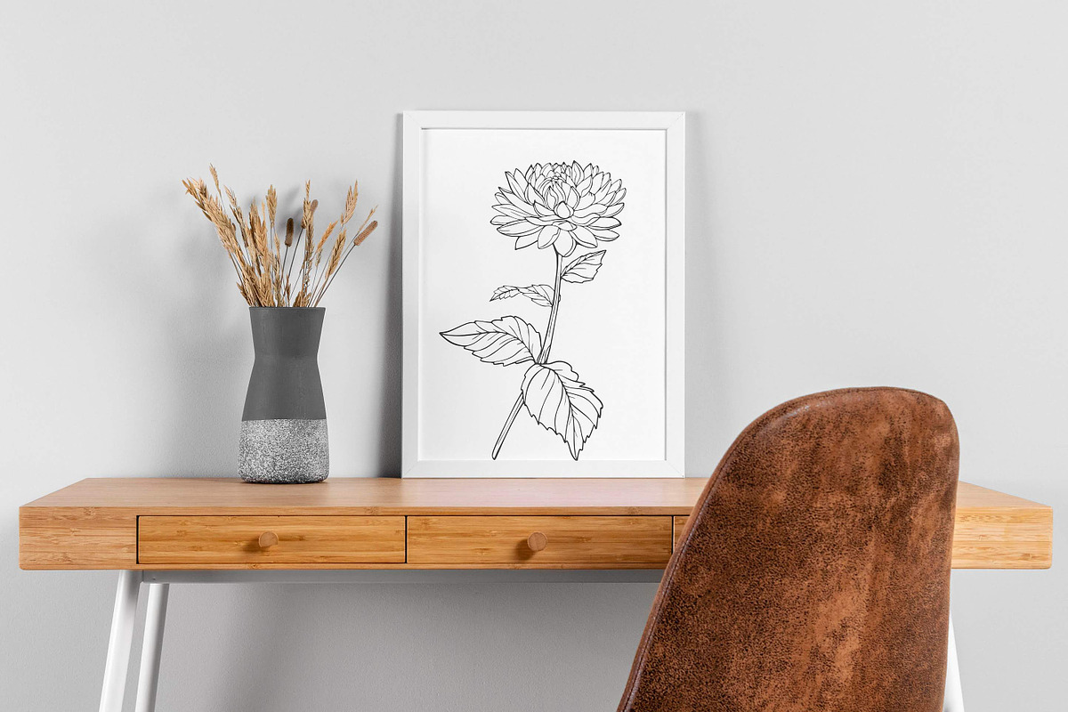 Dahlia Bouquet SVG Bundle, a Graphic by KostaDigitalArt (Photo 7 of 10)