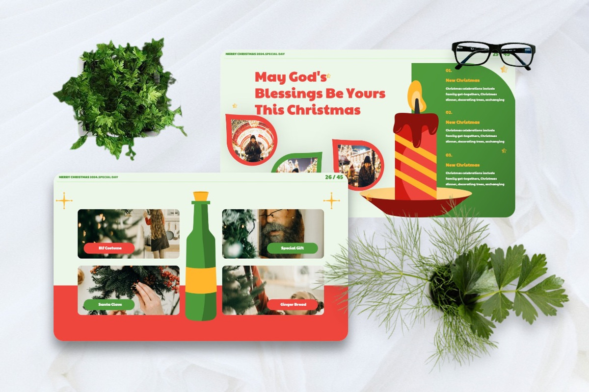 Hosnow - Merry Christmas Powerpoint, a Presentation Template by Dhabee (Photo 2 of 7)