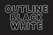 Baby Cute Bold Outline Font, a Handwritten Font by Fourteen Letter (Thumbnail 5 of 6)