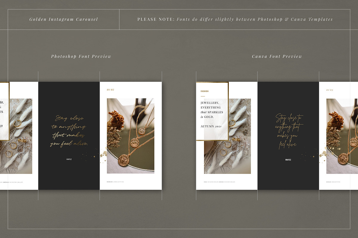 GOLDEN Instagram Carousel, a Social Media Template by Marigold Studios (Photo 8 of 9)