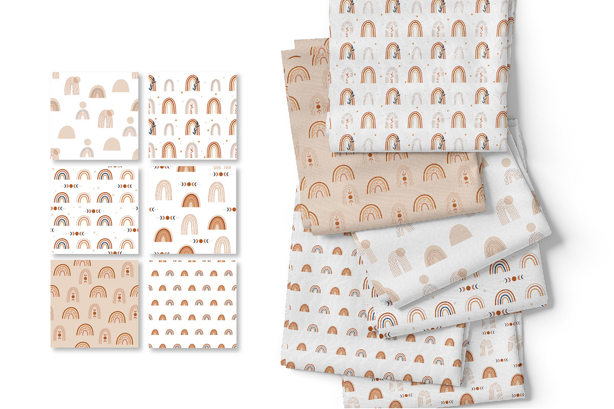 Boho Rainbow Bundle Collection., a Decorative Illustration by DearLetters (Photo 6 of 10)