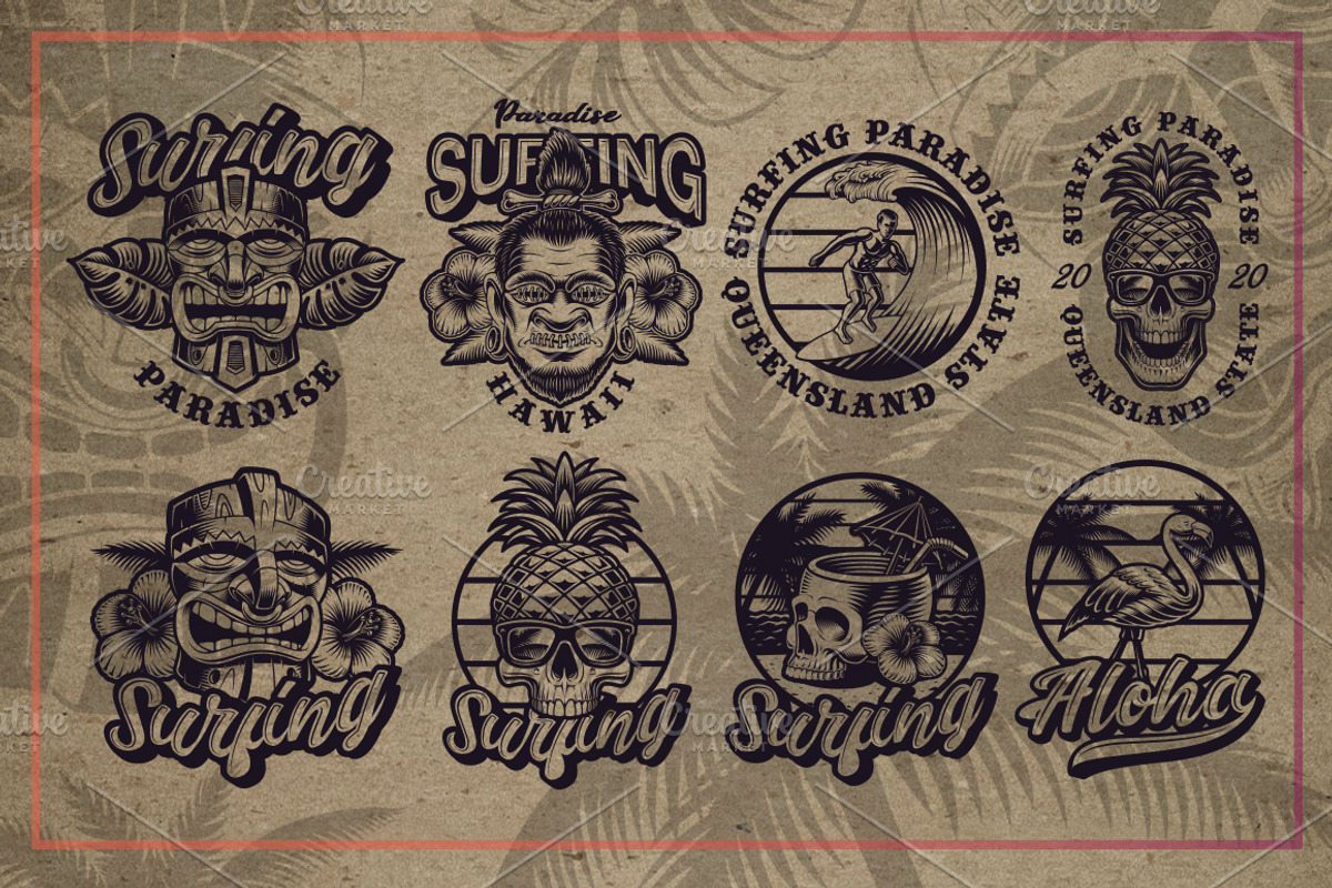 Surfing Illustrations bundle, an Illustration by Natali_ (Photo 7 of 8)