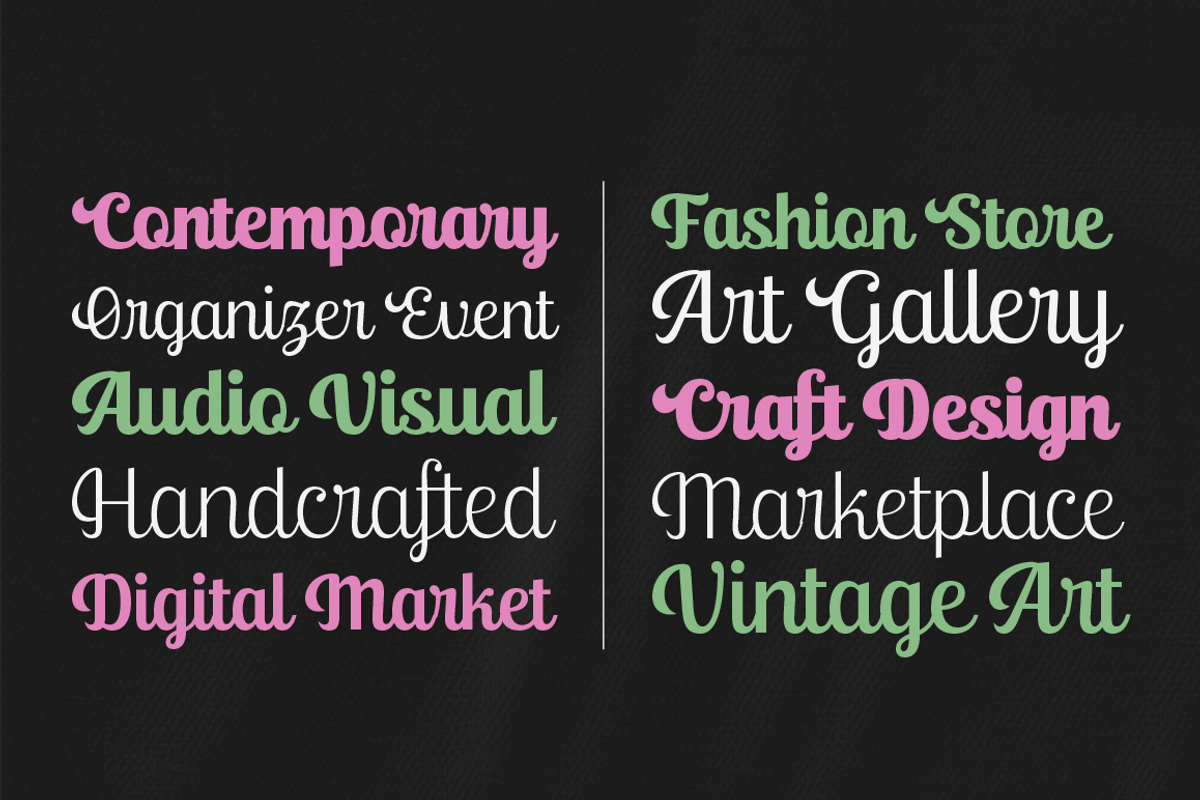 Ralsteda Font Family, a Script Font by Seniors (Photo 5 of 18)