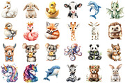 Nursery Animals Clipart, an Illustration by Sublimation Artist (Thumbnail 2 of 6)