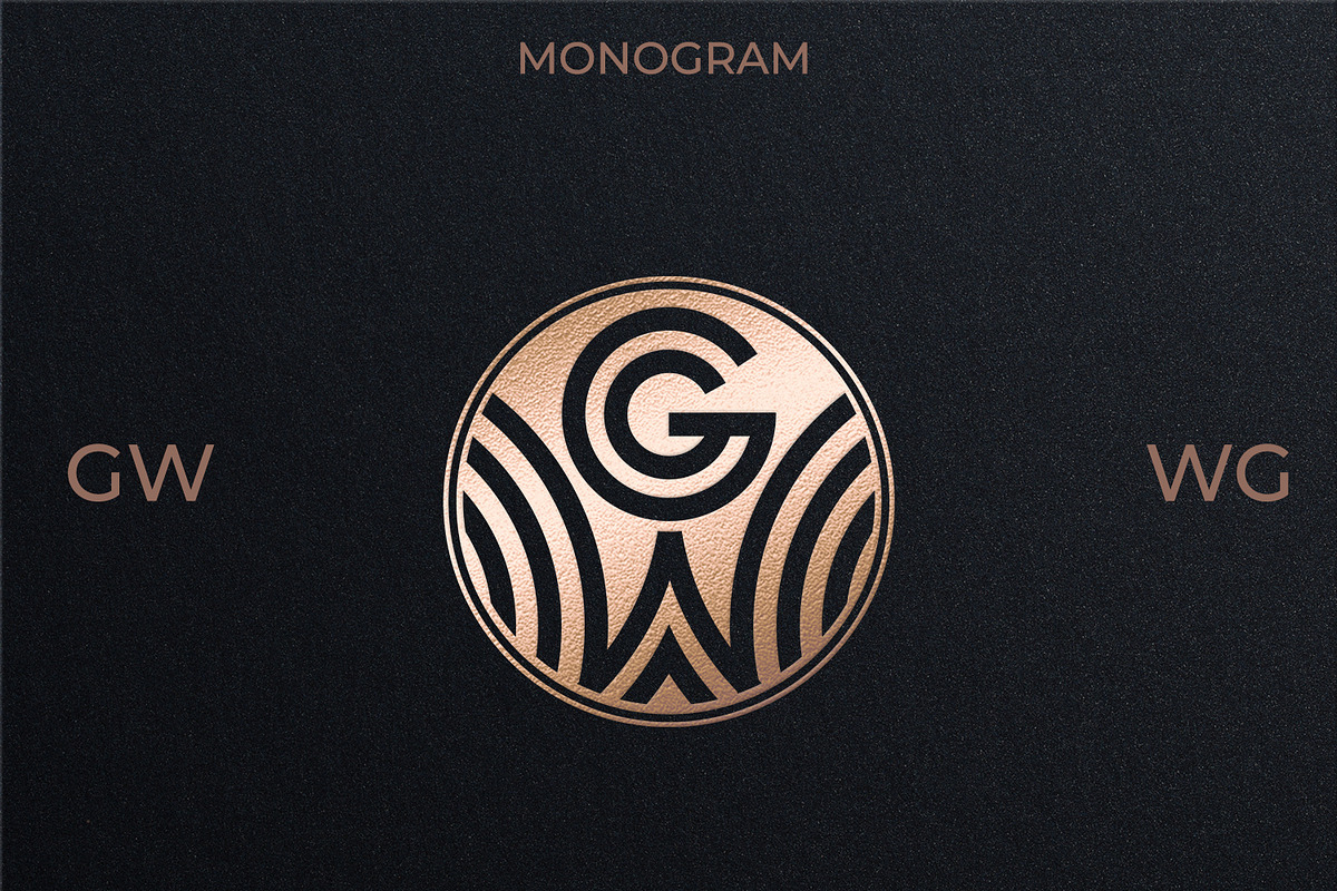WG GW Wedding Monogram Logo, a Branding & Logo Template by LogoAV (Photo 1 of 6)