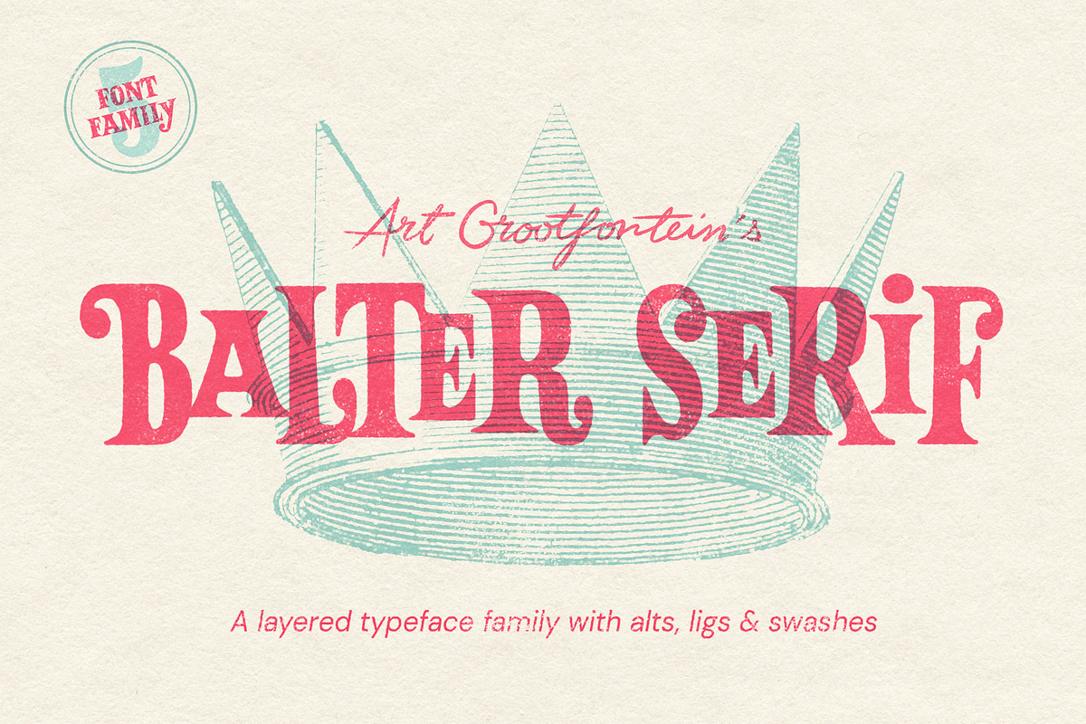 Balter Serif font family, a Font by Art Grootfontein (Photo 1 of 15)