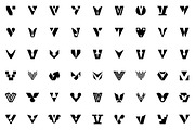 Set of letter V logo, a Branding & Logo Template by NataliiaVolyk (Thumbnail 2 of 3)