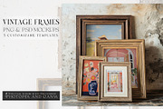 Vintage Frames PNG & PSD Mockups, a Product Mockup by mock-ups (Thumbnail 1 of 10)