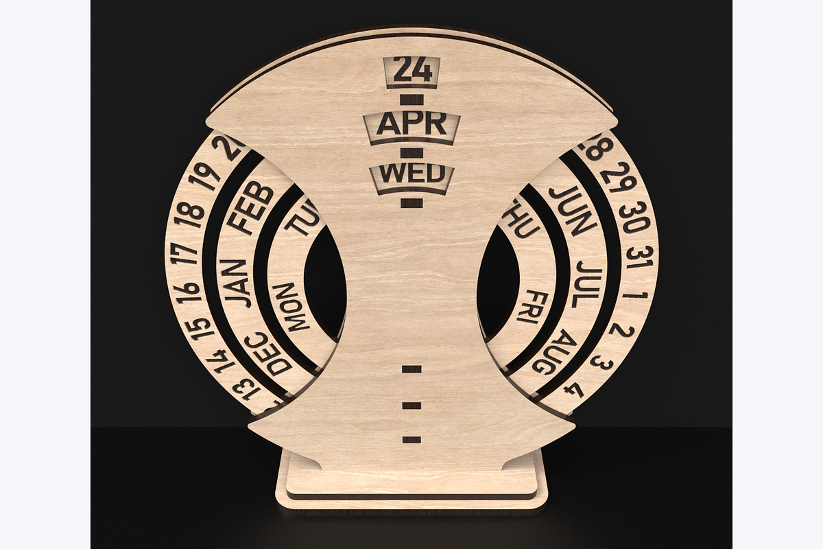 Free Standing Perpetual Calendar, an Object Graphic by ThemeXDigital (Photo 5 of 6)
