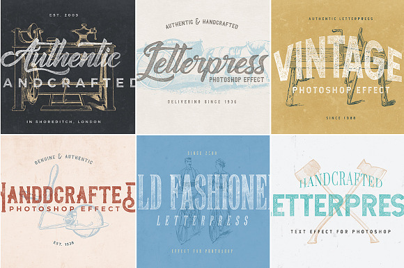 Letterpress Text Effect Pack preview 5