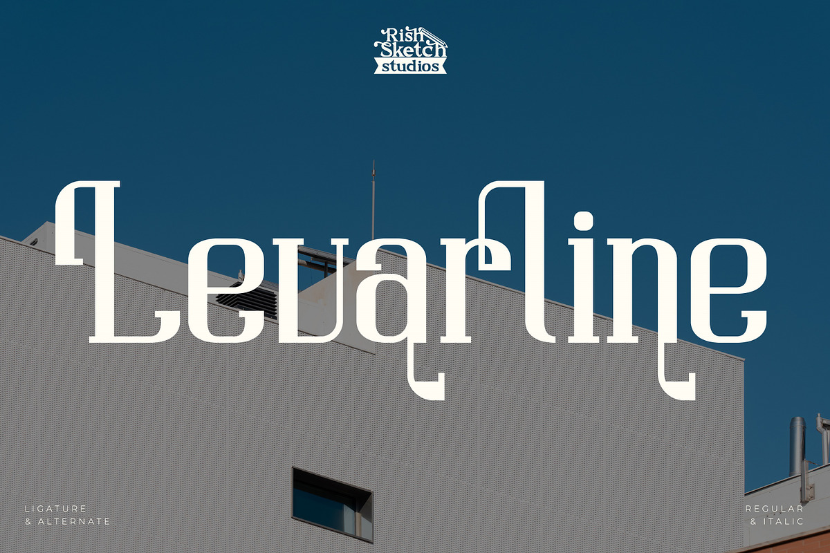 Levarline - Modern Serif Font, a Serif Font by Rishsketch (Photo 1 of 15)