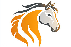 Elegant Horse Head Logo Design Orang, an Animal Photo by Pixeness Studio