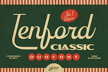 Tenford - Vintage Duo Font