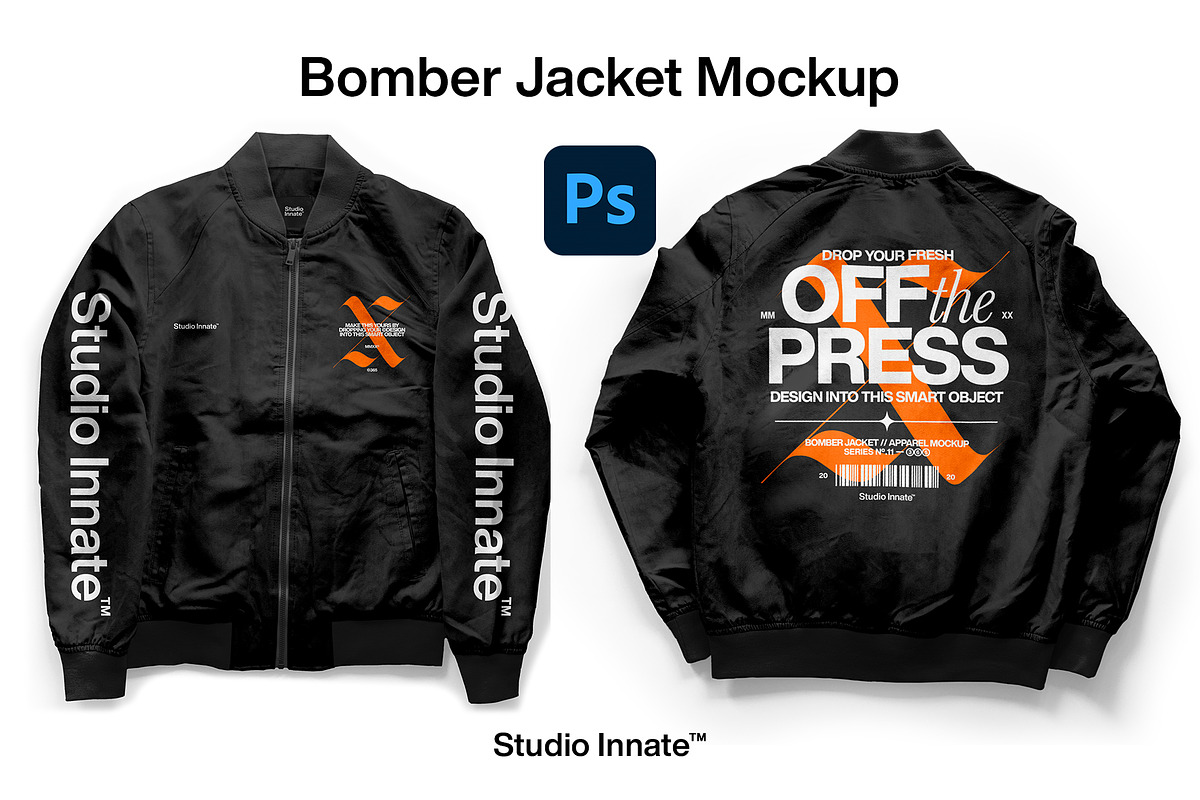 Bomber Jacket Mockup Bundle, a Hoody Mockup by Studio Innate