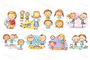 Doodle kids various emotion set, a Person Illustration by Bubert Art (Thumbnail 3 of 7)