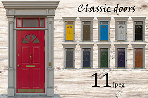 Classic doors containing classic, background, and old