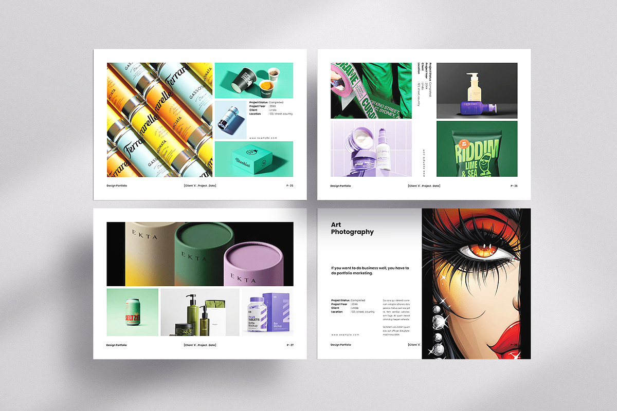 Graphic Design Portfolio Template, a Brochure Template by ArtisanaAura (Photo 10 of 14)