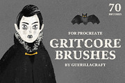 Gritcore Brushes for Procreate, a Brush Add-On by Guerillacraft (Thumbnail 1 of 9)