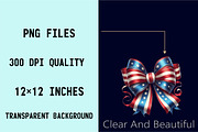 4th of July Bow Sublimation Clipart, an Illustration by SVGArt (Thumbnail 8 of 8)