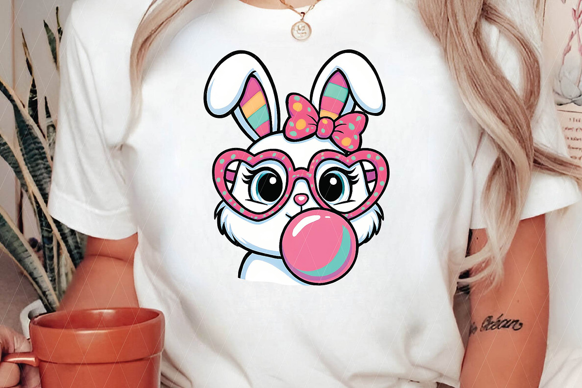 Easter Bunny Coquette PNG, Happy Eas, an Illustration by DreamPrint404 (Photo 4 of 7)