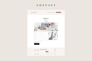 Beauty Website Template -Squarespace