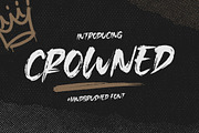 Crowned - Handbrushed Font, a Handwritten Font by Timurtype (Thumbnail 1 of 7)