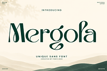 Unique Sans Serif Font - Mergola