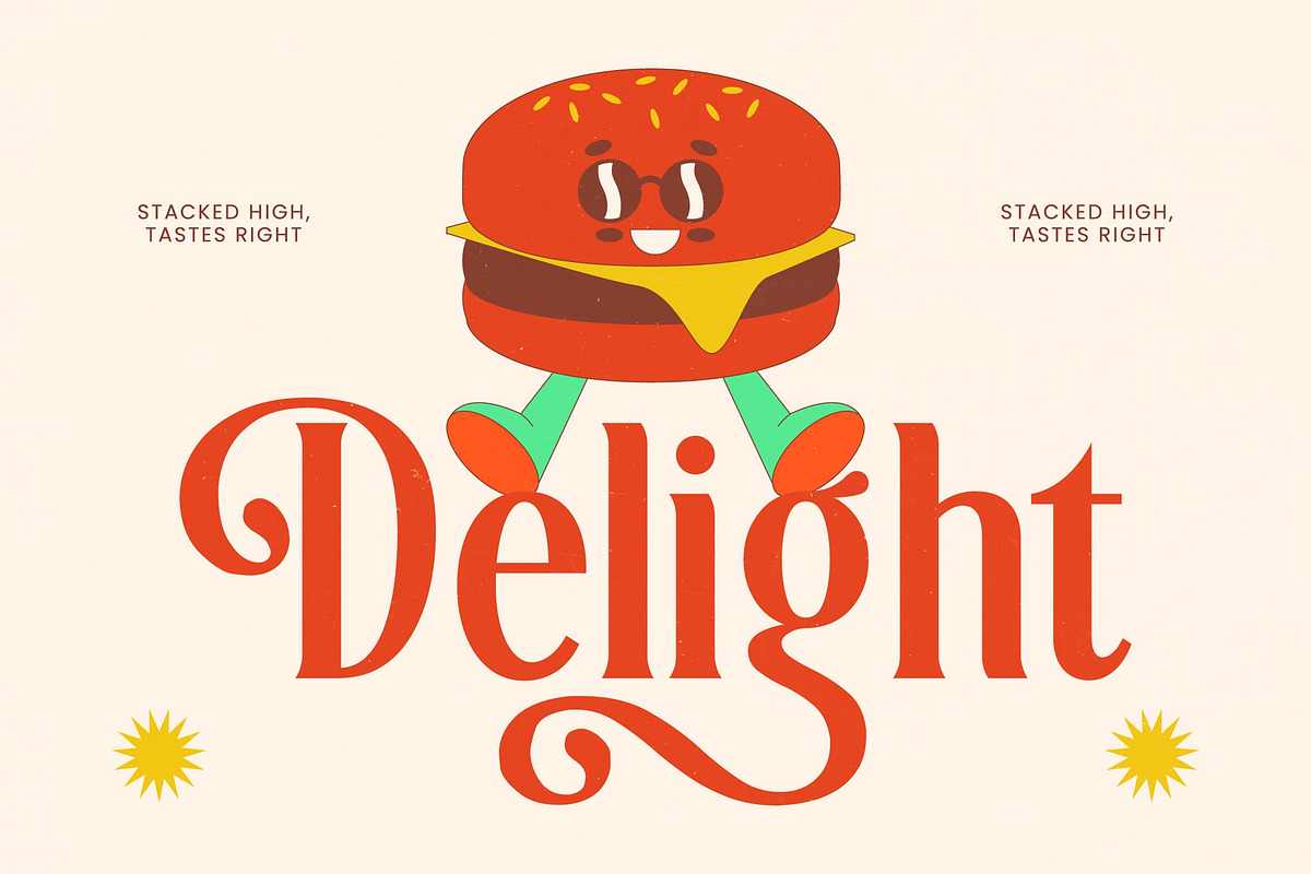 Sunkis Groovy Retro Display Font, a Serif Font by timelesstype.co (Photo 2 of 20)