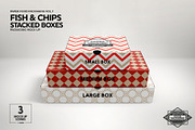 Stacked Fast Food Boxes Mockup, a Packaging Mockup by INCDesign (Thumbnail 6 of 10)