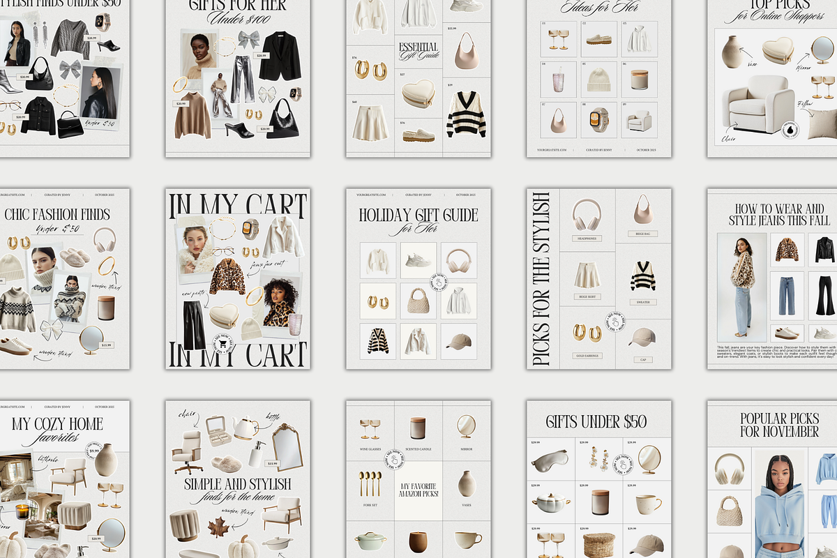 LTK Fashion Canva Templates, a Social Media Template by Xenié Creative (Photo 6 of 9)