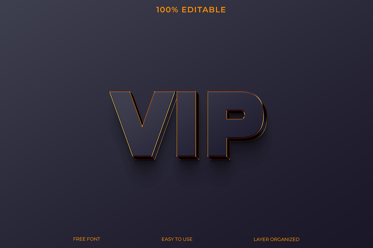 VIP 3d text effect style, a Layer Style Add-On by Imamul001