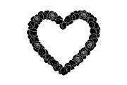 Floral Heart Frame Silhouette Pack, an Illustration by Artivon (Thumbnail 48 of 49)