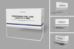Corner Signage Mockup, a Product Mockup by swsi-studio